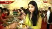 Several bengali food items at a durga puja by bengali expatriates of singapore