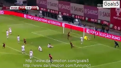 All Goals & Highlights Portugal 1-0 Denmark - 8.10.2015 HD