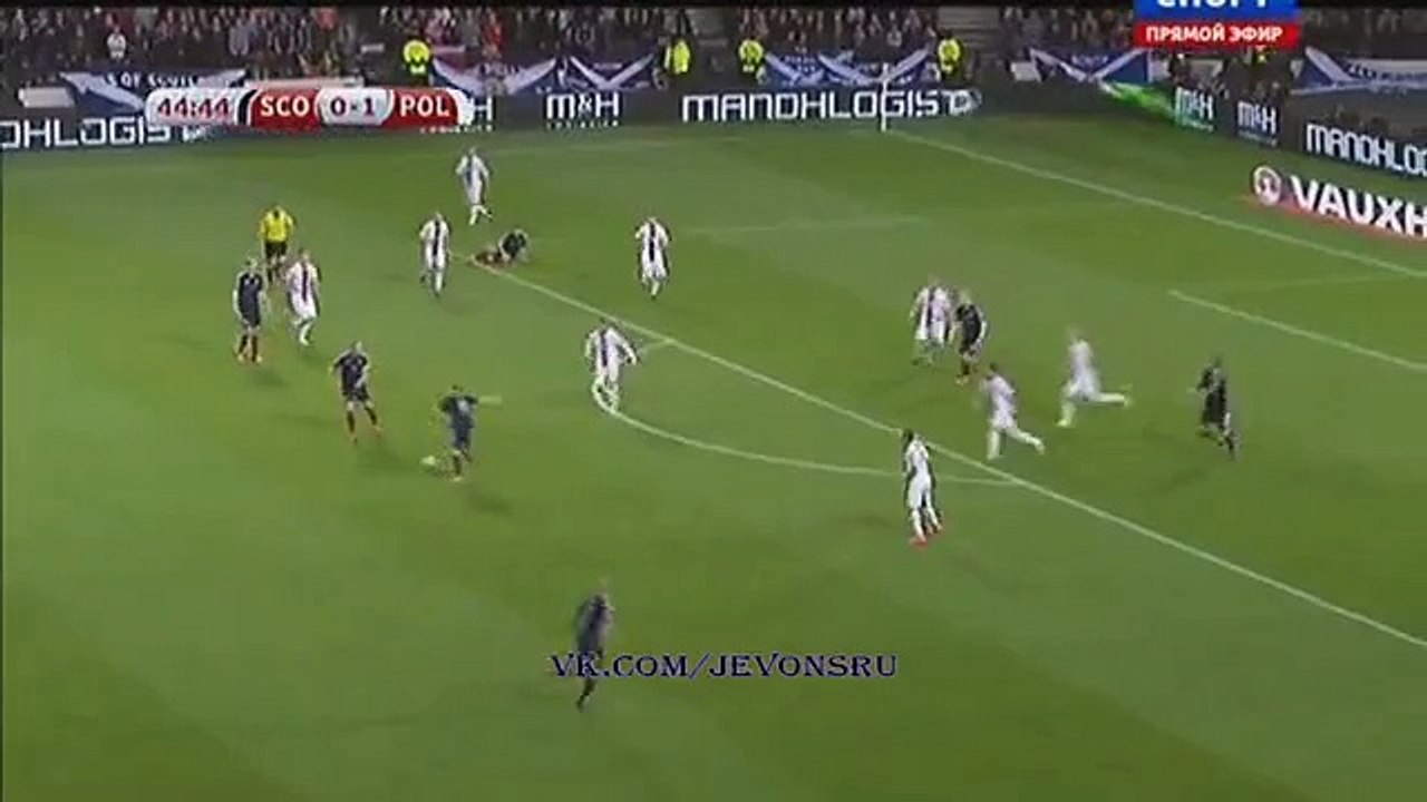 Matt Ritchie GOAL | Scotland 1 - 1 Poland