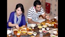 Indian Cricketer Mahendra  Singh Dhoni With His Wife  Sakshi