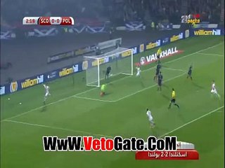 اسكوتلندا تتعادل ايجابياٌ امام بولندا بتصفيات اليورو