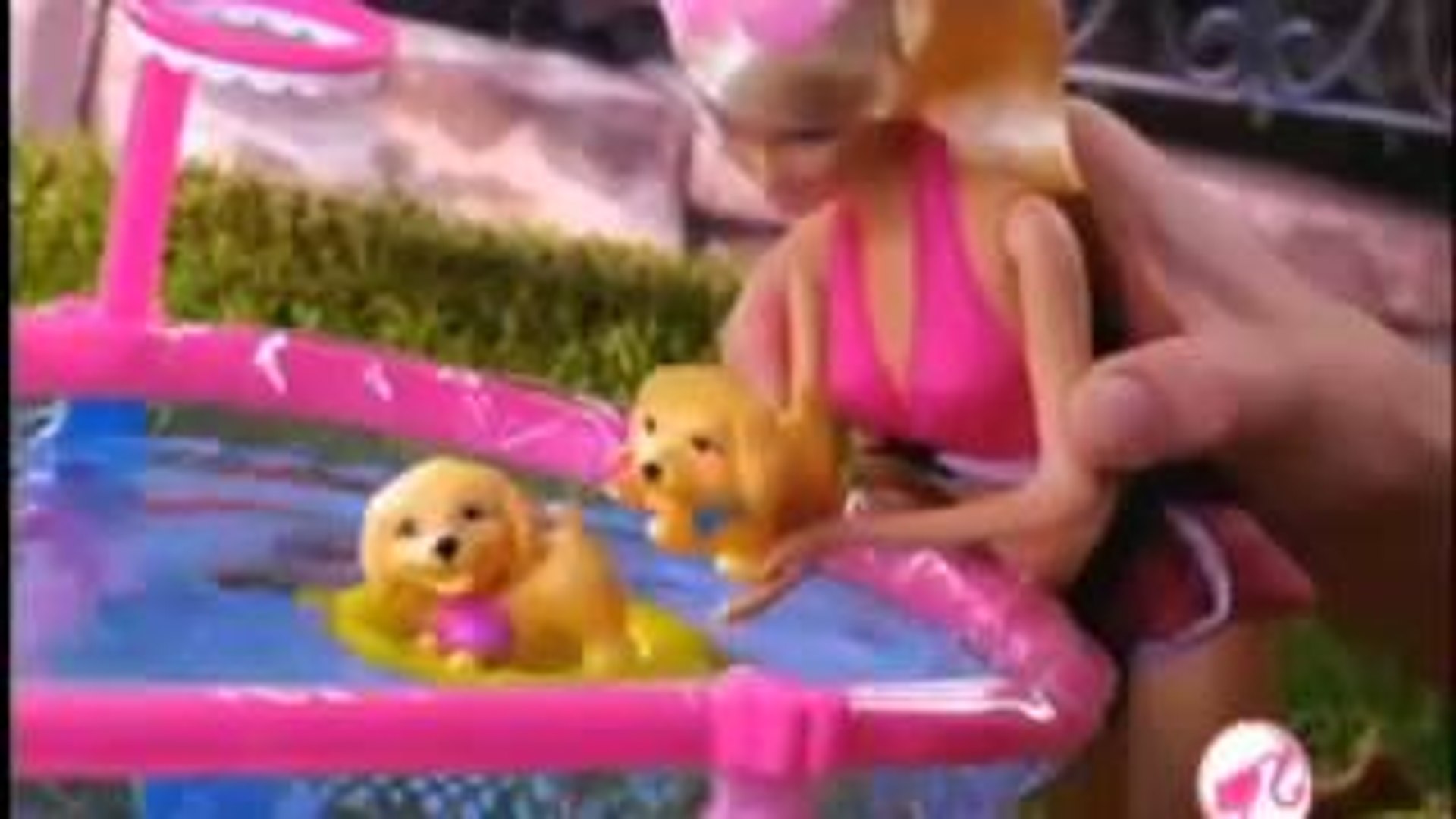 barbie puppy swim school