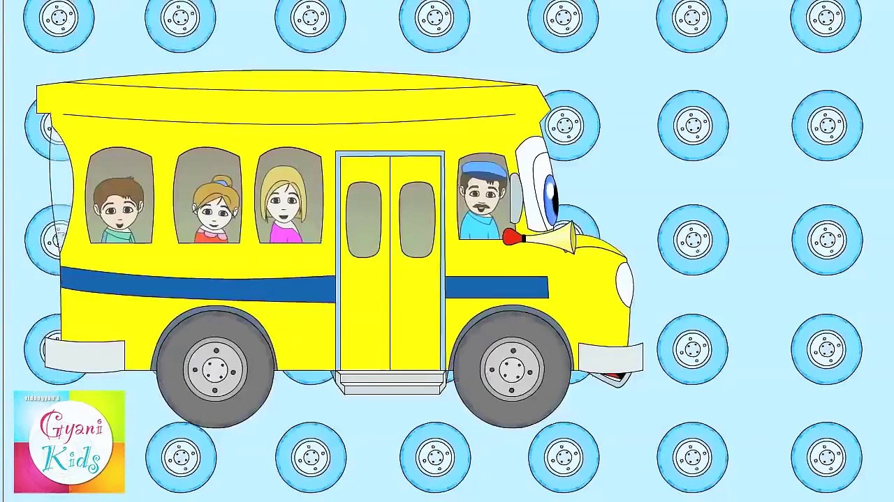 The Wheels on the Bus Nursery Rhyme   Cartoon Animation Song For Children