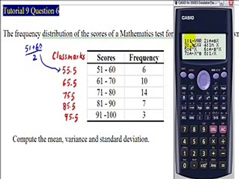 Statistics Calculation by Calculator