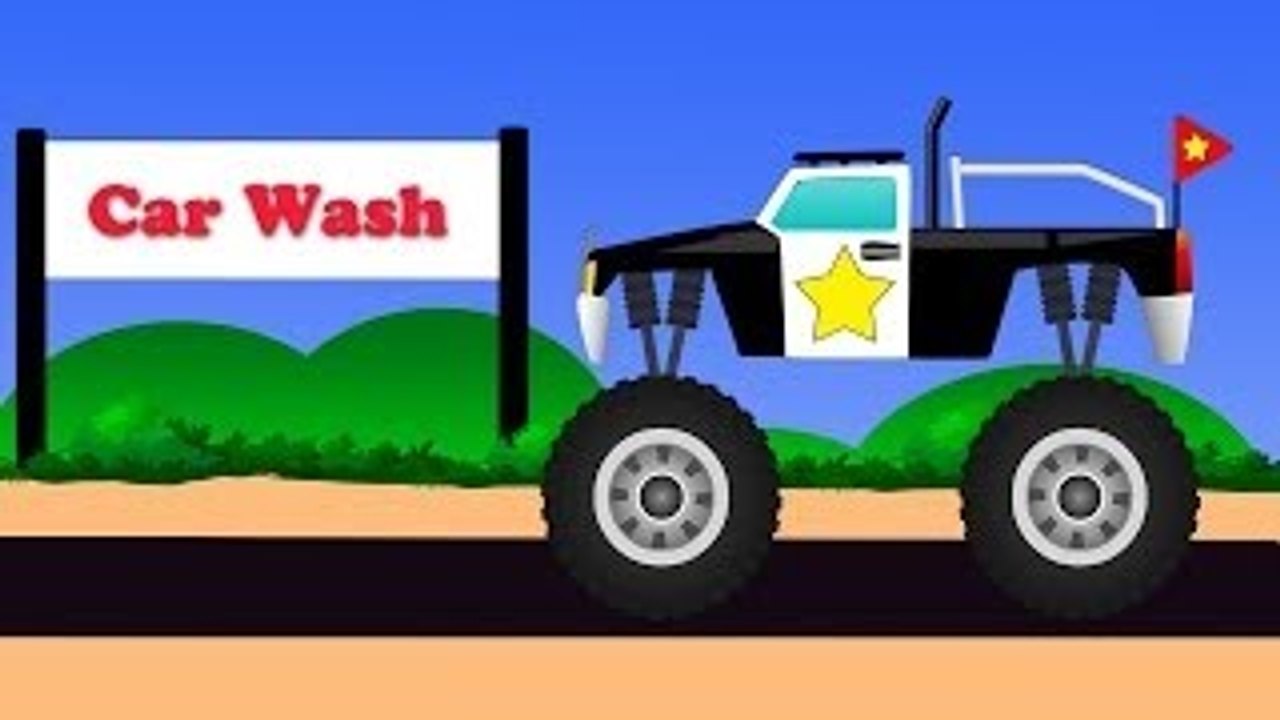 Monster Truck Car Wash Baby Video Videos For Kids Childrens