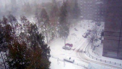 Первый снег! г. Ижевск 08.10.15