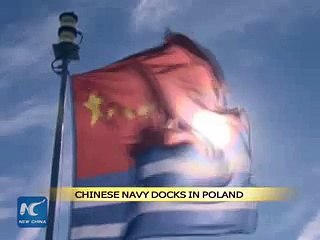 Chinese navy docks in Poland  2015