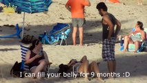 Nasty Pickup Lines On The Beach PRANK Funny Pranking Video (The Halfway Mainstream PRANKS)