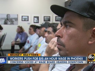 Workers push for $15 an hour wage in Phoenix