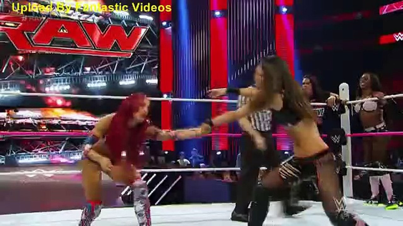 Team B.A.D. vs. Team Bella_ Raw, Oct. 5, 2015 WWE Wrestling On Fantastic Videos