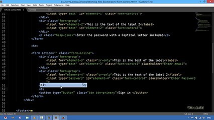 Bootstrap 3 Tutorials - #4 Using Different Form Components