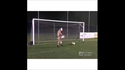 Funny punishment when you're late at Football Training.. You're the Target!