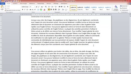 Word - Comment réaliser une Table des Matières automatique