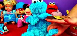 Play Doh Ice Cream Popsicle Surprise Cookie Monster Eats Ice-Cream & Counts Numbers Sesame FluffyJet