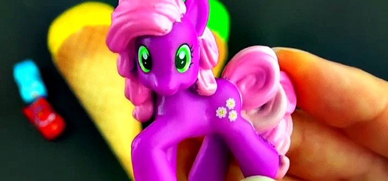 Play-Doh Ice Cream Cone Surprise Eggs Cars Mickey Mouse Lalaloopsy Dolls My Little Pony FluffyJet [Full Episode]