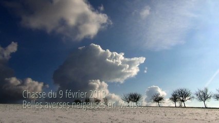 Belles averses de neige en Meuse (9 février 2013)