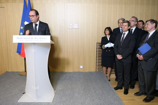 Discours lors de l'inauguration des nouveaux locaux de l'École des Chartes