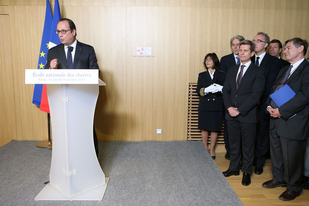 Discours lors de l'inauguration des nouveaux locaux de l'École des Chartes