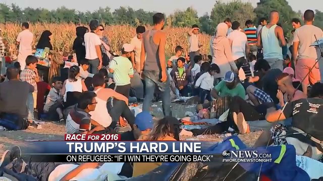 Donald Trump would send Syrian refugees back if elected. Trump Keene New Hampshire