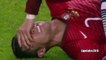Cristiano Ronaldo Injury - Portugal vs Denmark - Euro Qualifiers 2016