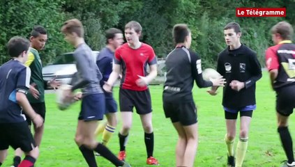 Plabennec (29). Les jeunes rugbymen en entraînement musclé