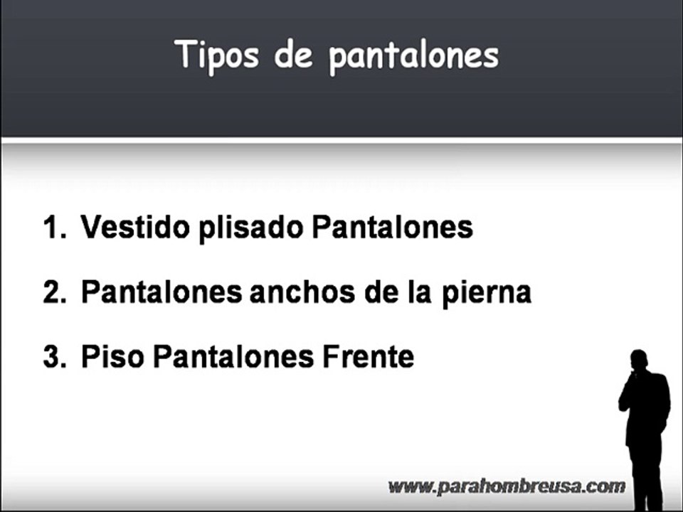 Adecuados pantalones ocasionales para los hombres modernos Tipos