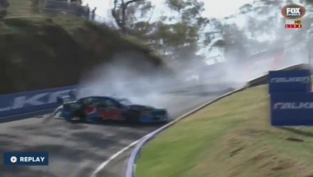 Impressive Supercar Accident on Bathurst Track in Australia - Chaz Mostert Crash