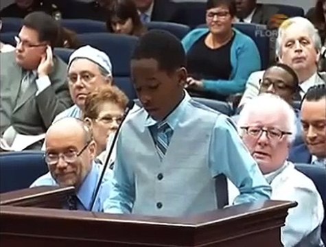 10 Yr Old Nathaniel Gill testifies against Indiana Style Adoption Bill