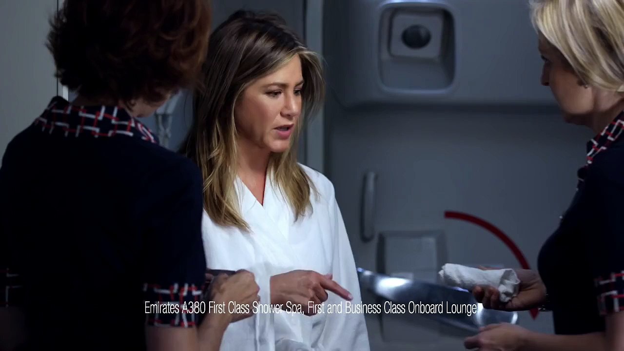 Pub Emirates A380 avec Jennifer Aniston