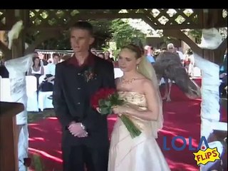 Ostrich lays egg in middle of wedding ceremony