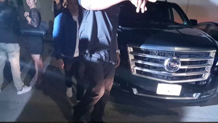 Nick Jonas leaving Rhianna's private new album art viewing