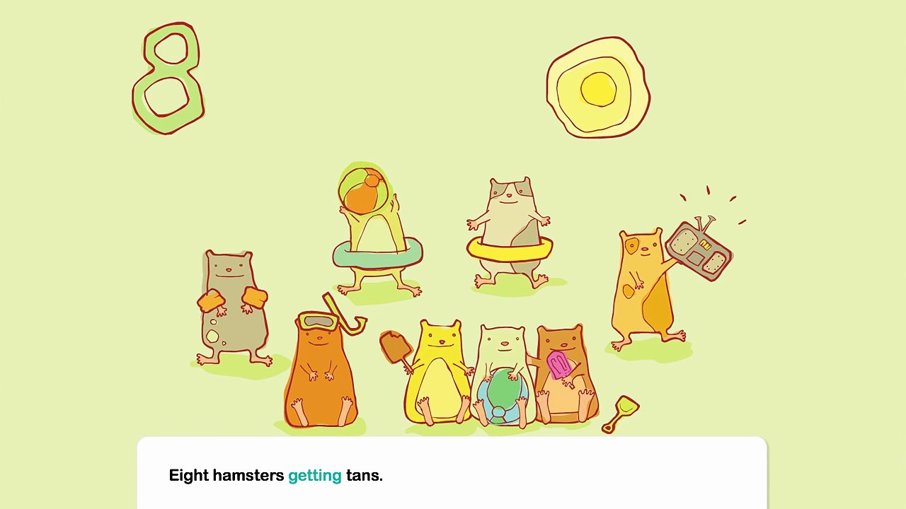 Learn to Count : Hamsters Holding Hands