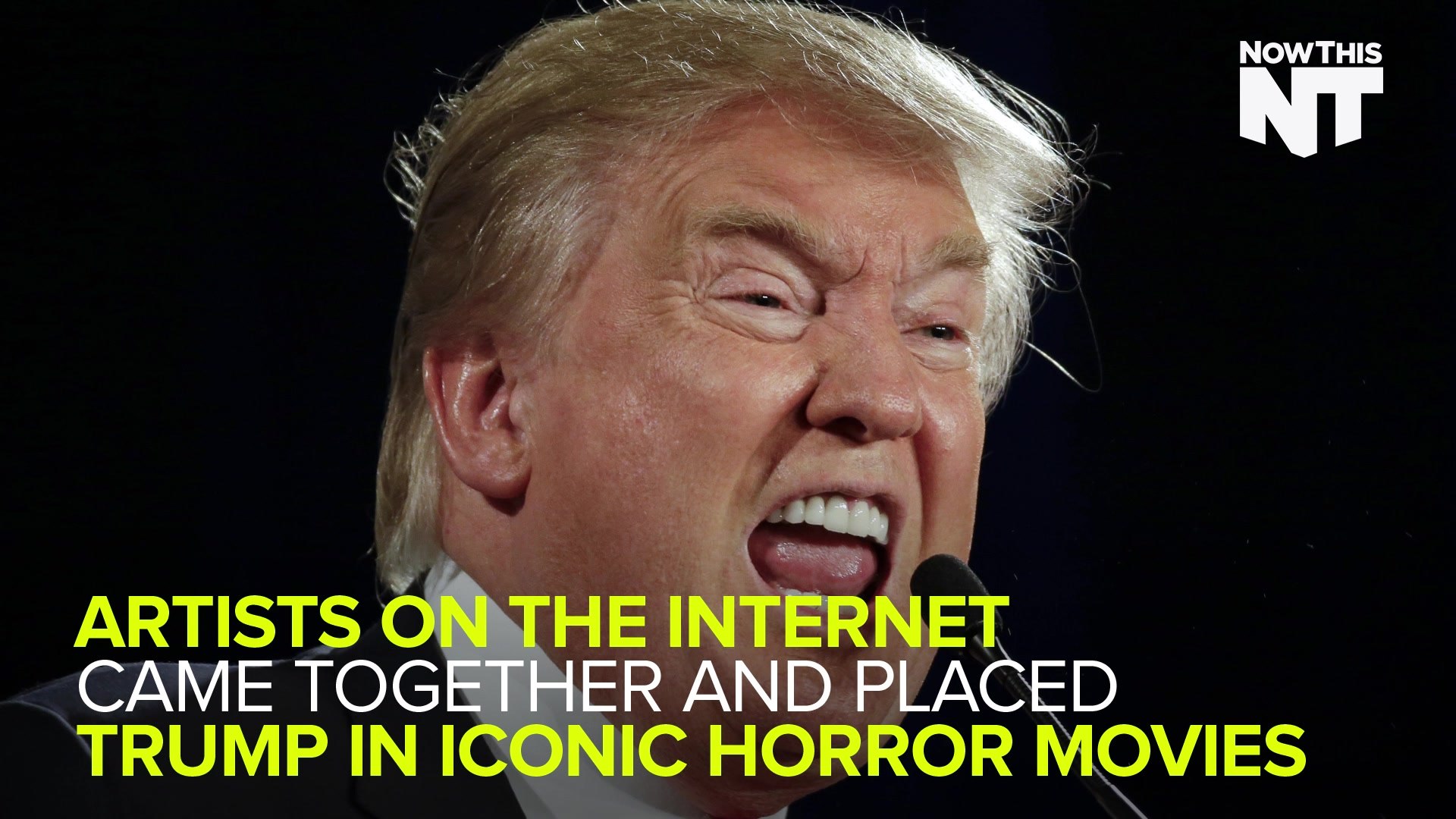 ⁣Donald Trump Photoshopped Into Classic Horror Movies