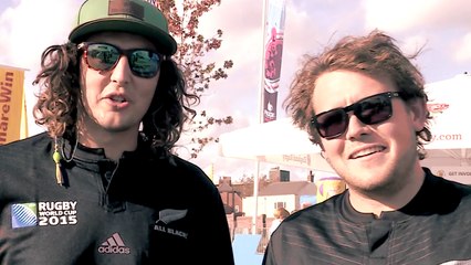 New Zealand fans recite the haka