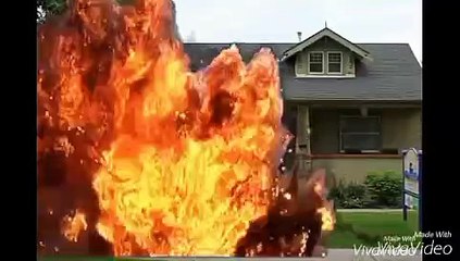 Lilo & Stitch Car Crash Missile Attack Explosion Scene