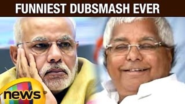 Lalu Prasad Yadav Imitating Narendra Modi Dialogues | Funny Dubsmash Video | Mango News