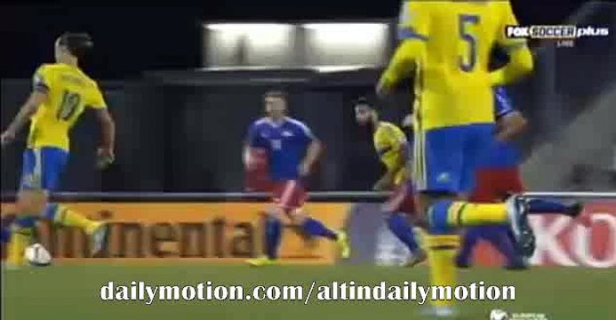 Zlatan Ibrahimovic Amazing Skills & Pass - Liechtenstein vs Sweden - 09.10.2015