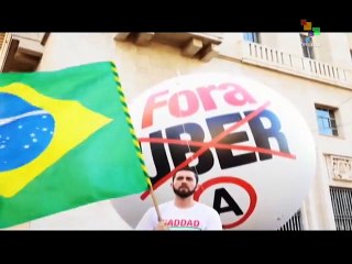 Brazil: Sao Paolo Cab Drivers Protest Uber Competition