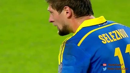 Yevhen Seleznyov Goal - FYR Macedonia 0 - 1 Ukraine (Qualification 2016)