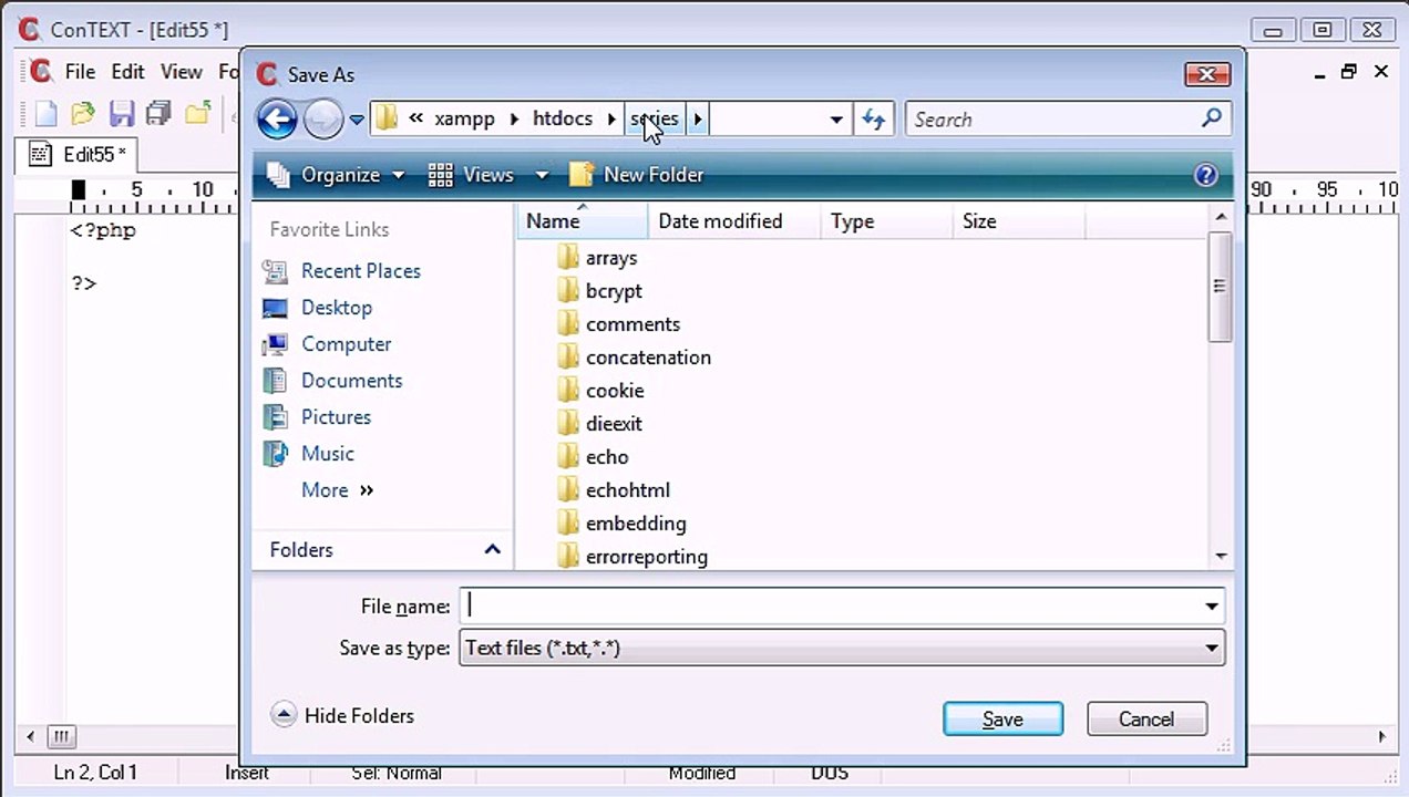 005 - Writing Your First PHP File