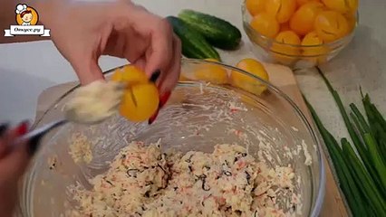 Салат тюльпан. Видео рецепт нлайн для домохозяек.