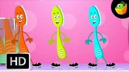 My Tooth Brush - Karaoke Version With Lyrics - Cartoon/Animated English Nursery Rhymes For