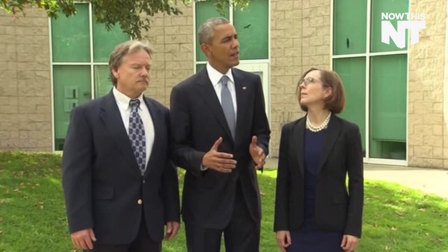 President Obama Visits Families Of The UCC Shooting Victims