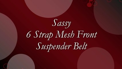 UK Tights - Sassy 6 Strap Mesh Front Suspender Belt