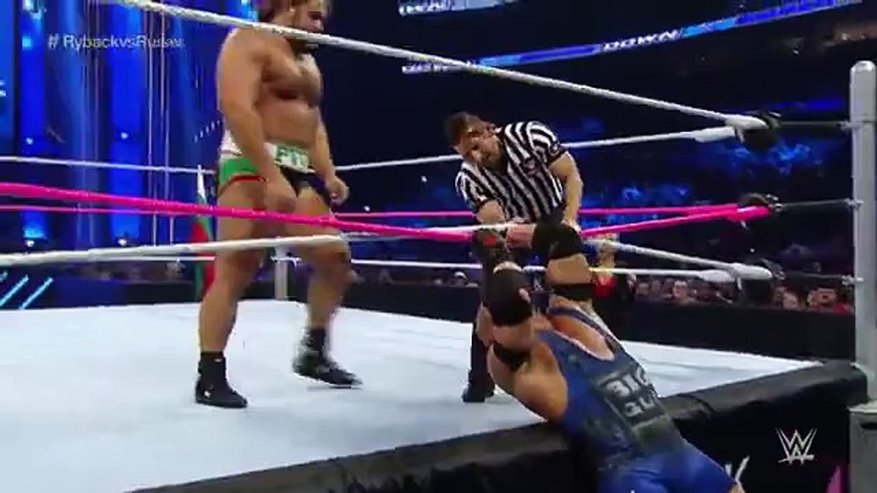 Ryback vs Rusev SmackDown Oct 8 2015 new video