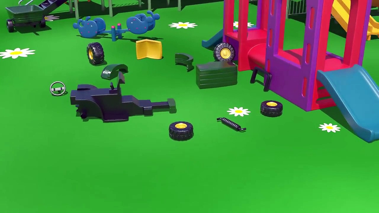 Çizgi film - İş Makineleri - Traktör (Sayılar öğreniyoruz)