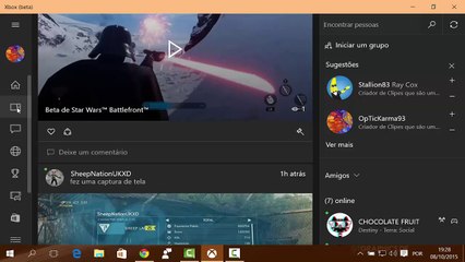 Análise do aplicativo Xbox (Beta) no Windows 10