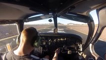 PA28  Crosswind Landings KDVT - KGEU ATC