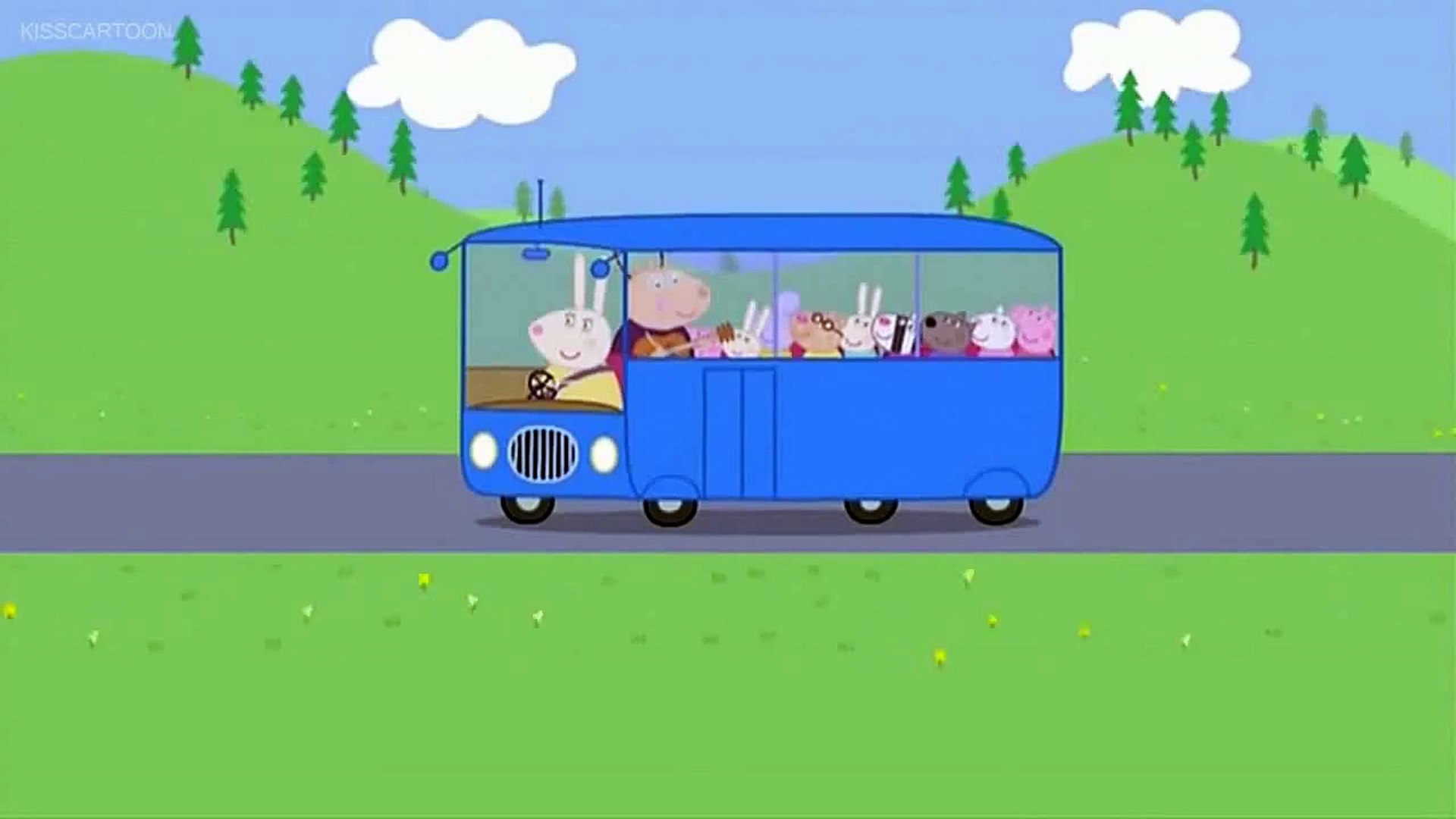 peppa pig blue bus