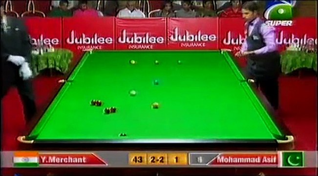 M. Asif Vs Yasin Merchant Asian Snooker Championship Full Frame 5 HD VIDEO 2015-)